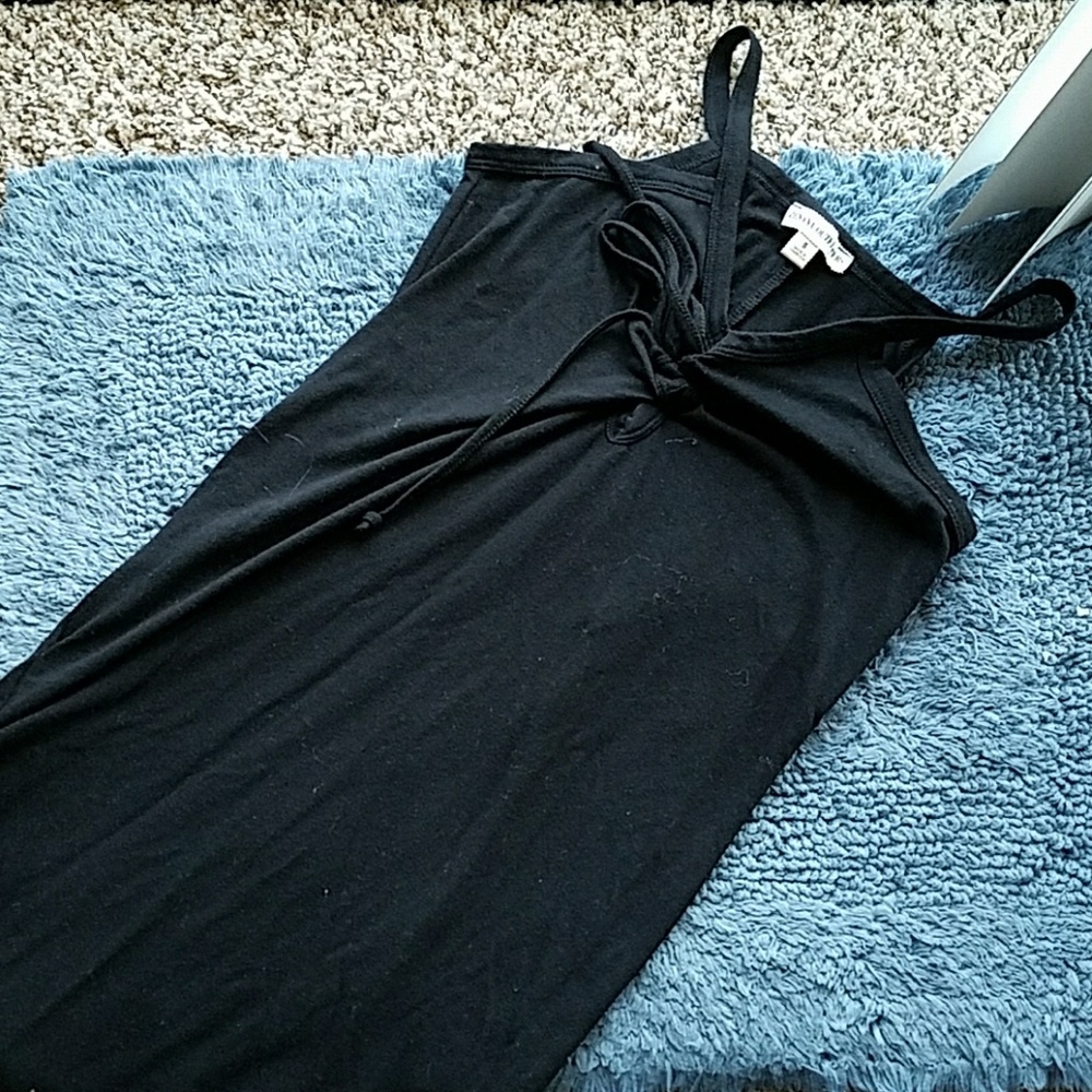 tie up front mini dress