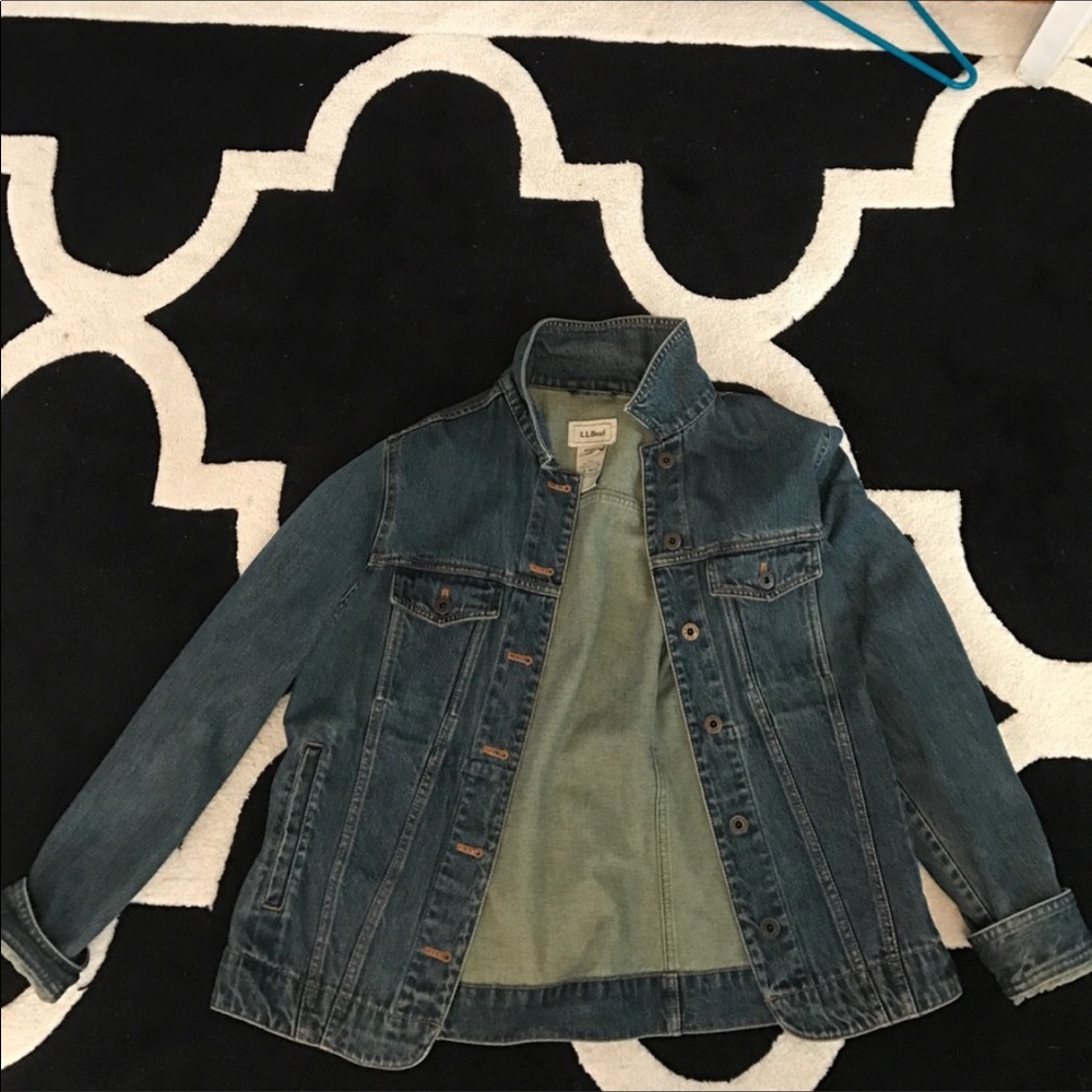 LL BEAN WOMANS JEAN JACKET