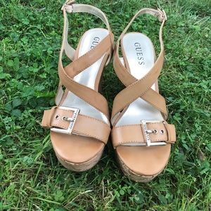 Guess platform wedges