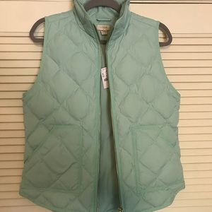 JCrew Mint Vest
