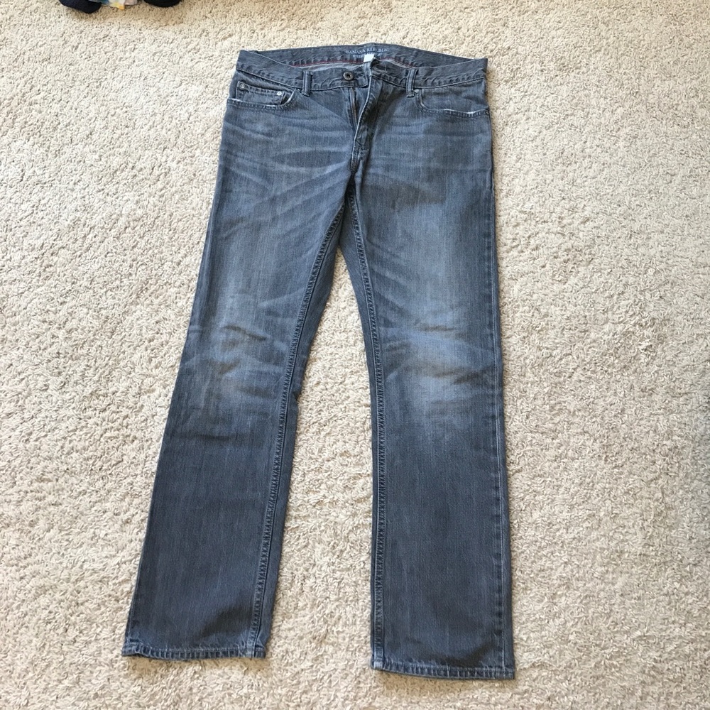 BR Men's Vintage Straight cut Denim (gray)