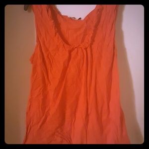 Orange Sleeveless Top