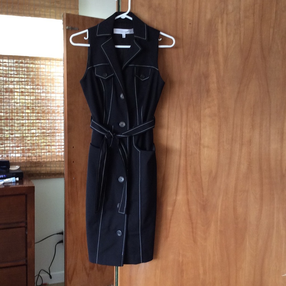 Carolina Herrera Black Sleeveless Dress Size 2