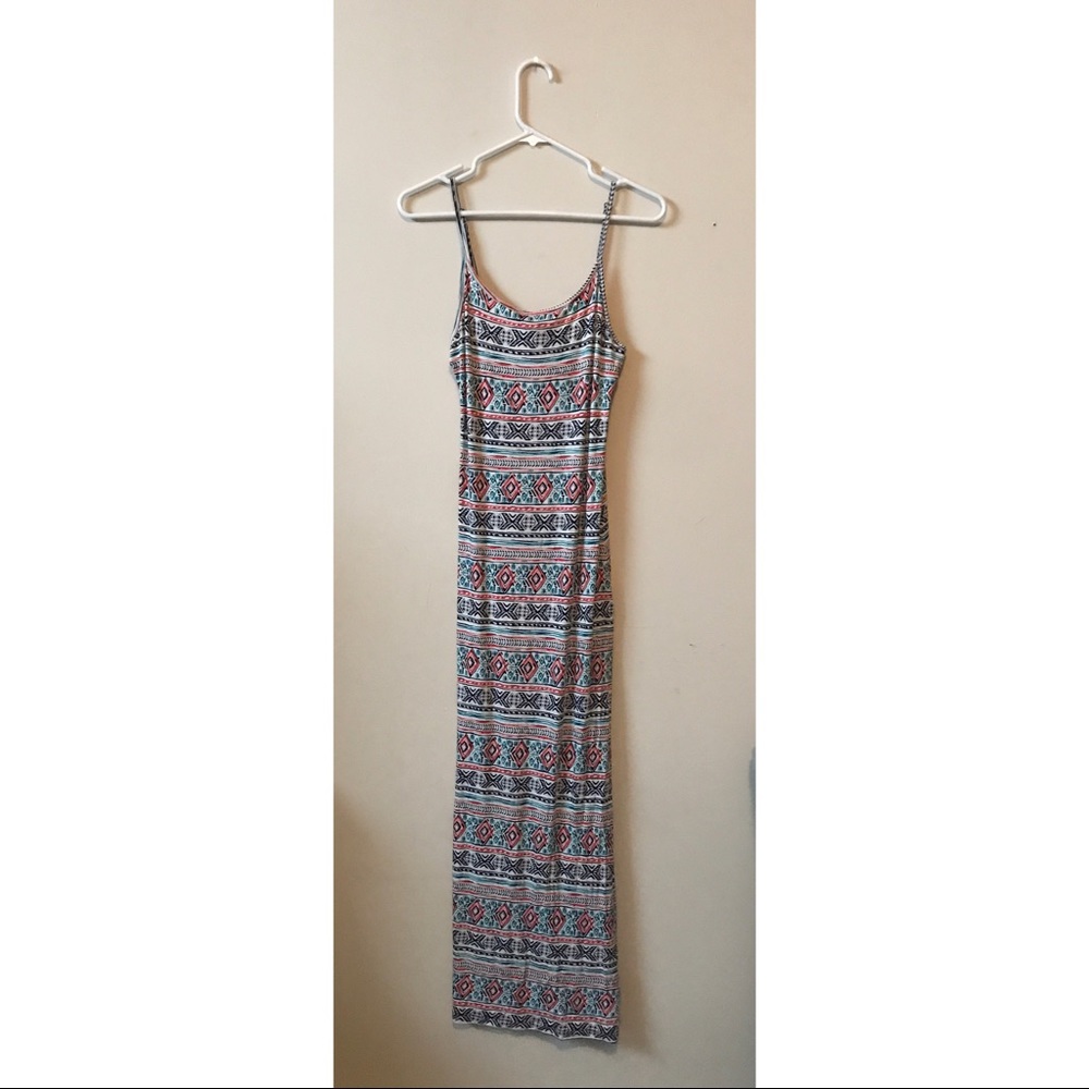 Forever 21 Maxi White/Blue/Coral