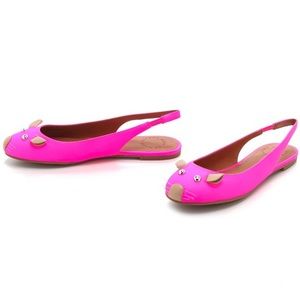 Marc Jacobs pink mouse flat