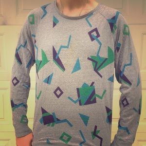 Retro-style geometric Long-sleeve shirt