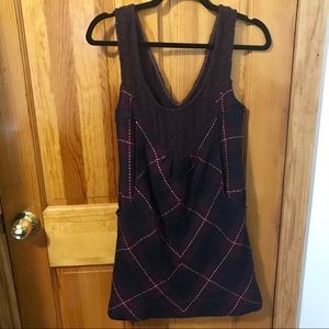 Free People wool plaid minidress jumper