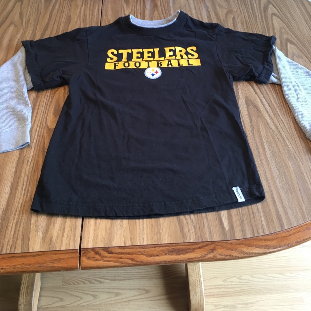 Steelers black & gold long sleeve boys T-shirt