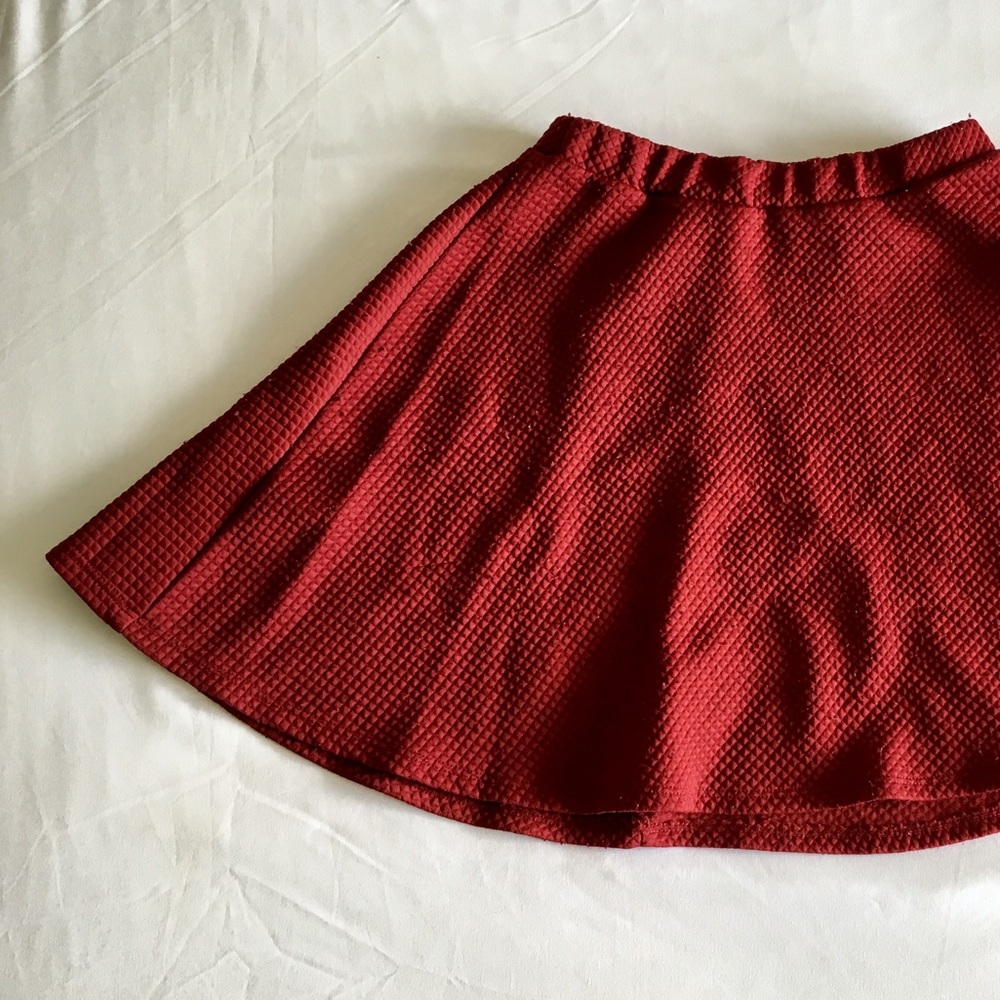 Red Skater Skirt