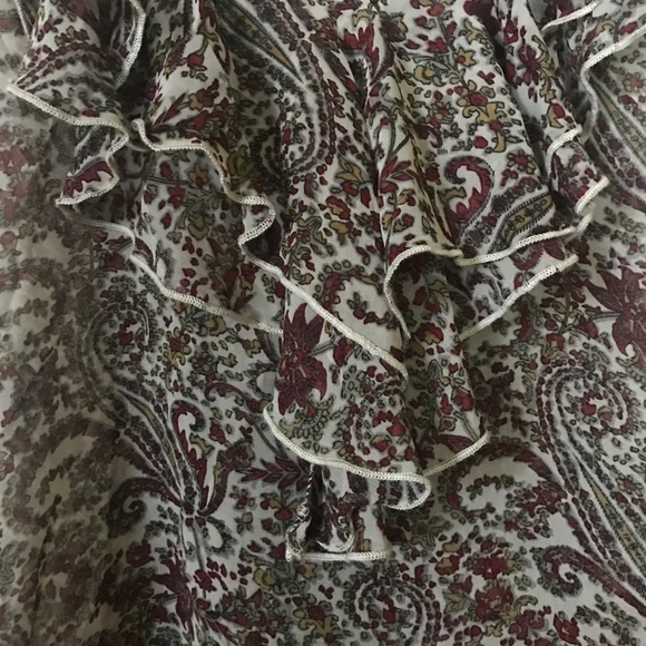 Windsor Patterned Top with Ruffle - Picture 2 of 2