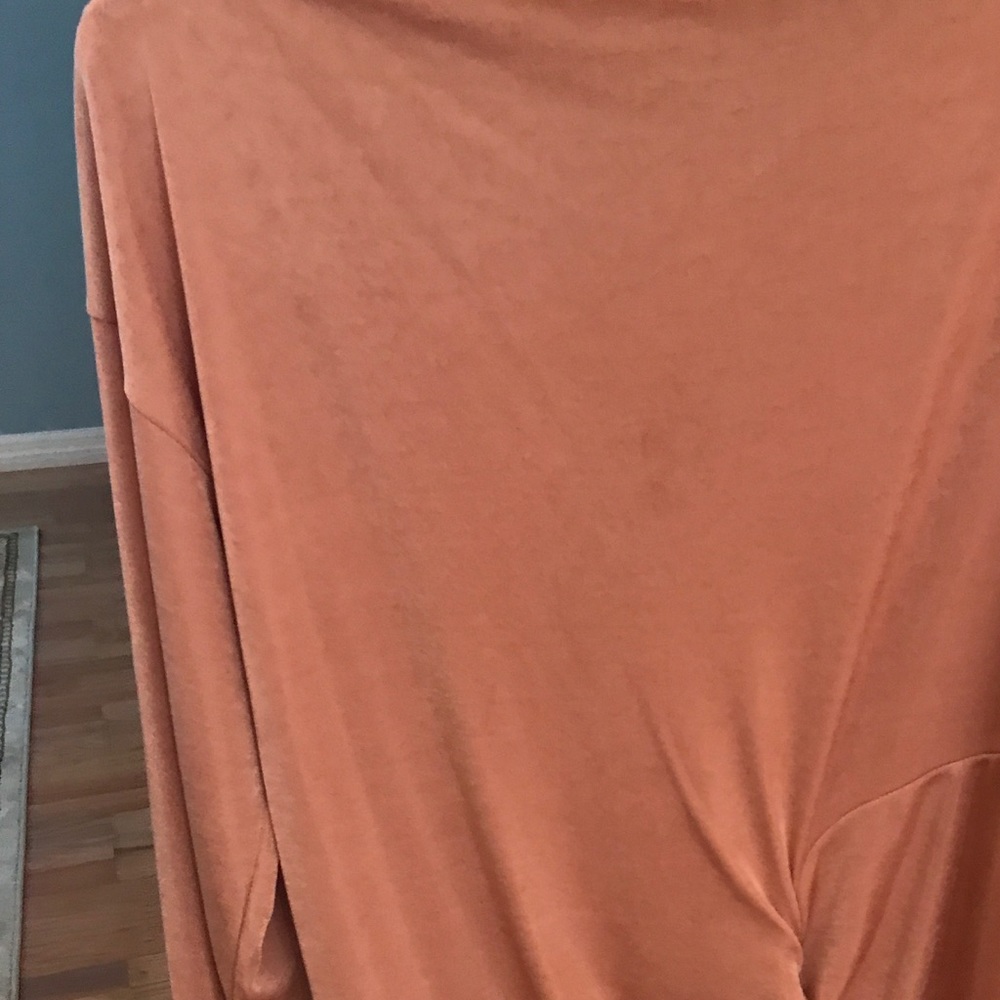 Boat neck side tie blouse