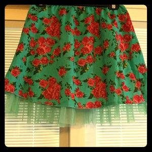 Flowery skirt