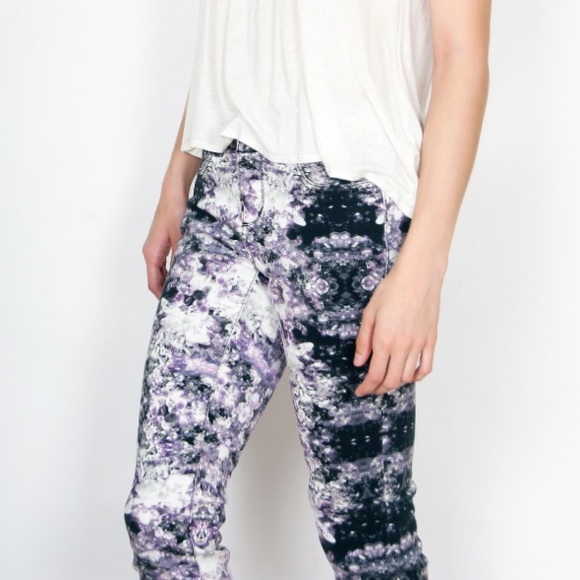 multi colored jeggings