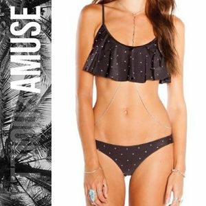 Amuse Society Studded Bikini NWT