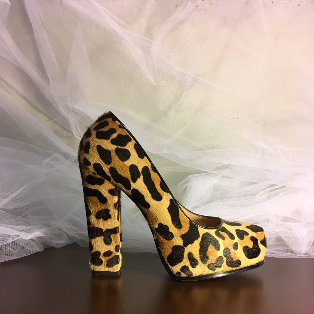 Steve Madden Chunky Leopard Heels