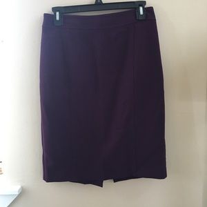 Loft purple pencil skirt