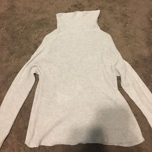 White turtleneck sweater