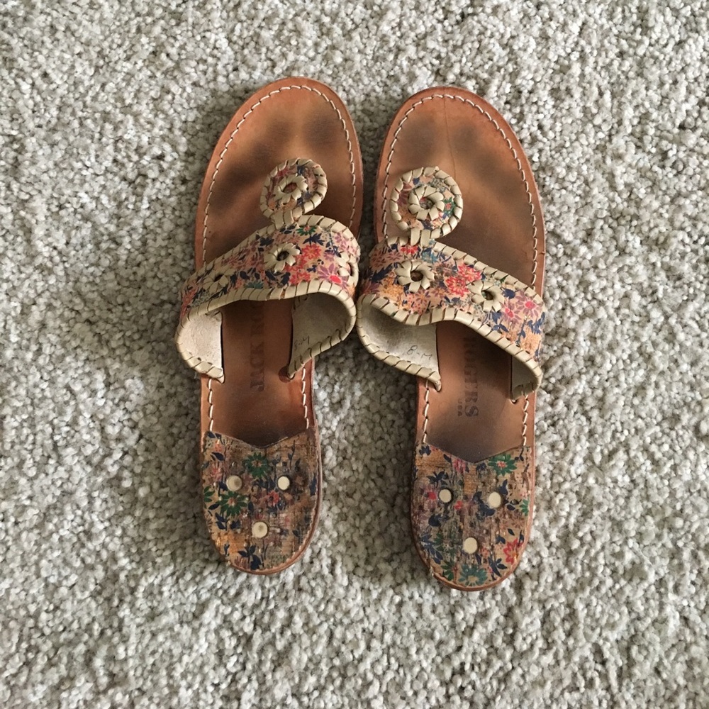🔥 Jack Rogers Floral print Sandals 🔥