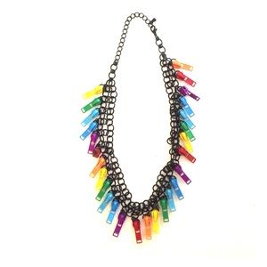 Rainbow Zipper Necklace 🌈🌈🌈