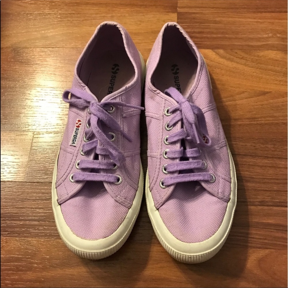 Classic light purple superga sneakers