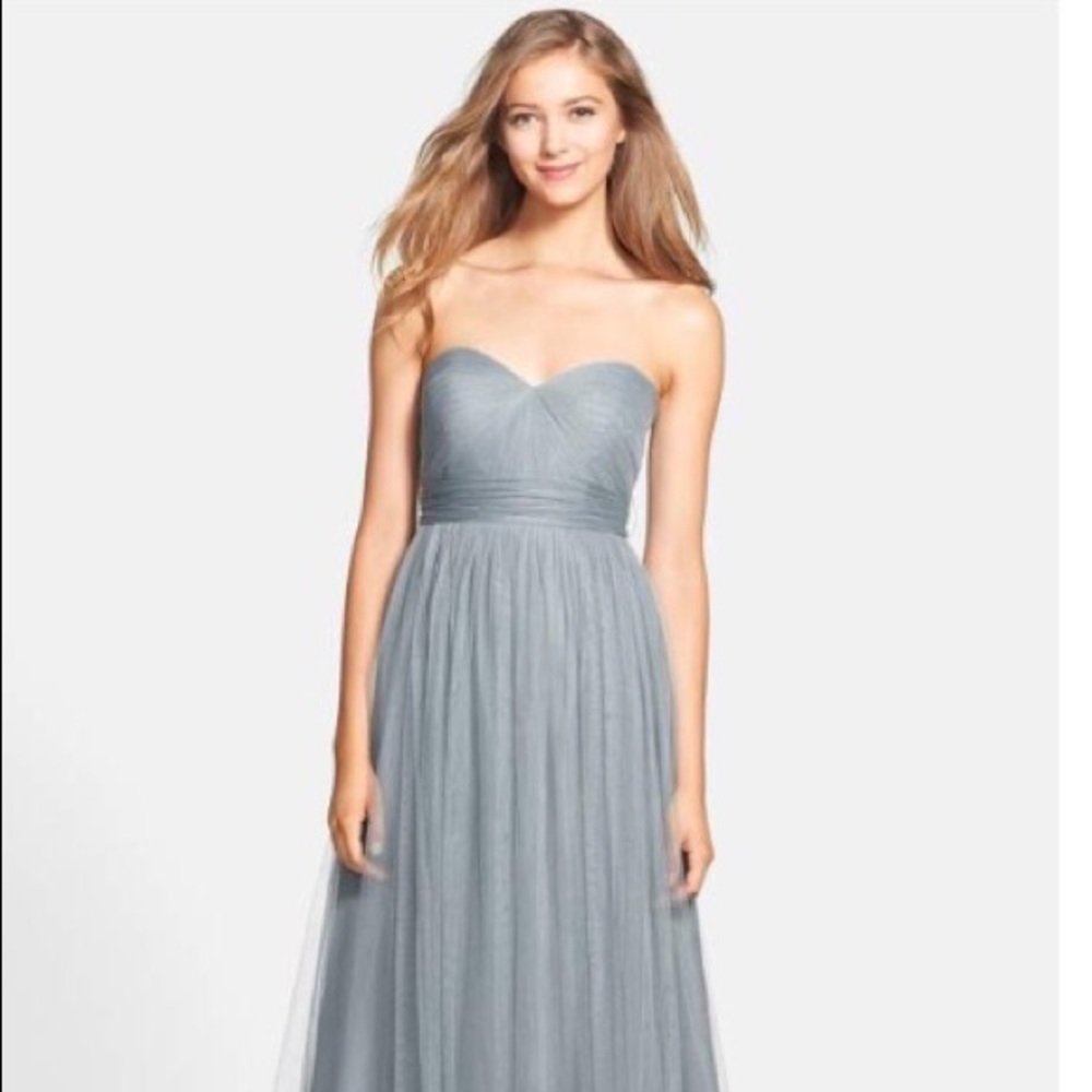 Jenny Yoo Annabelle Convertible Tulle Column Dress