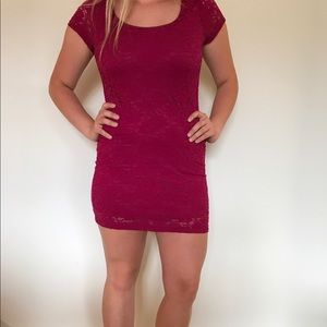 Little pink lace dress