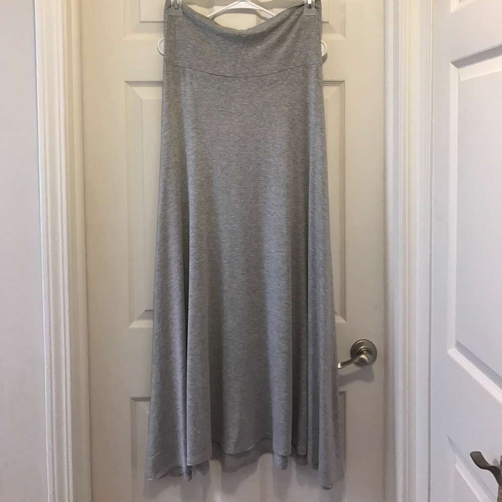 SOLD EUC Lularoe Gray Maxi Skirt