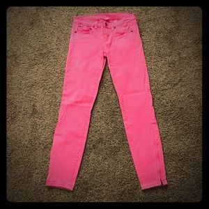 JCrew Size 26 Toothpick Pink Jeans