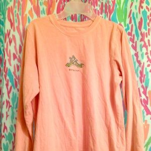 Life is Good "Gotta run" Coral size small