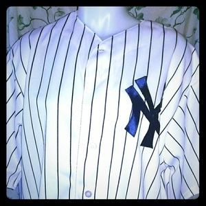 Men's Large Derek Jeter #2 Authentic MLB Jersey