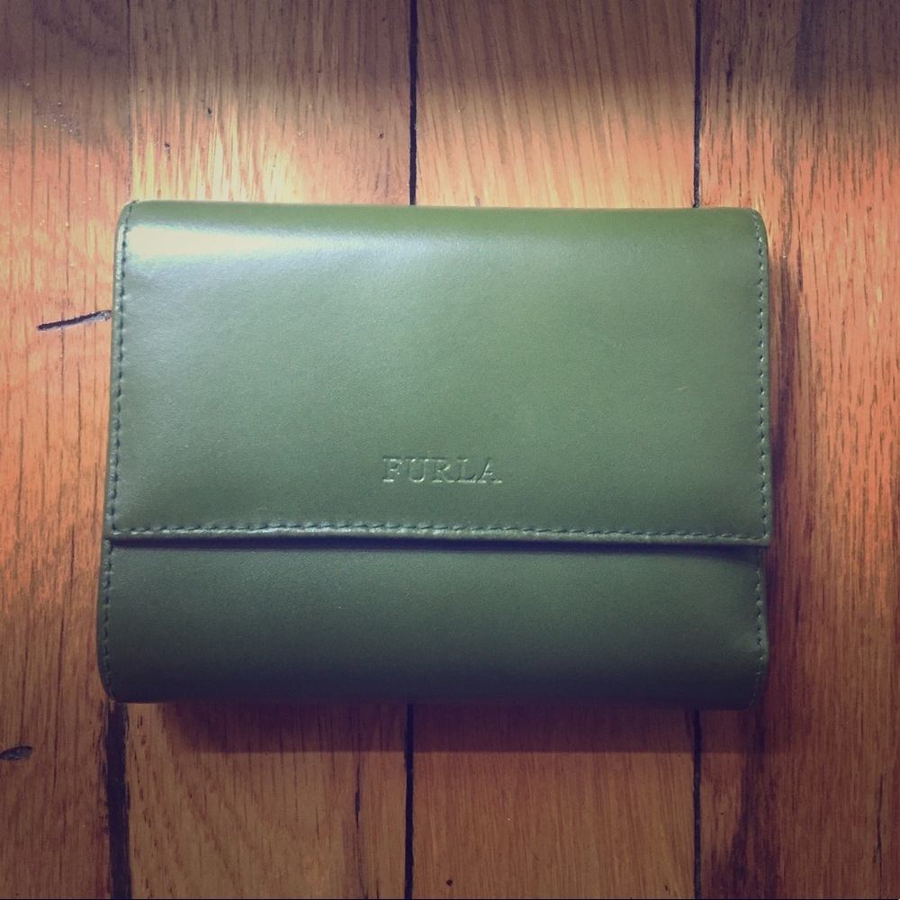 Olive green Furla wallet