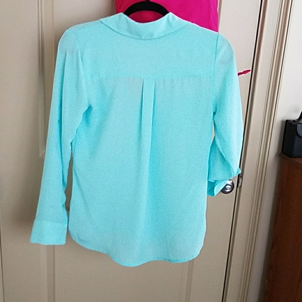 Blue Express Button Down Shirt - image 4