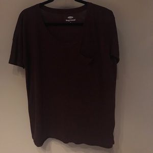 OLD NAVY NWOT maroon pocket shirt