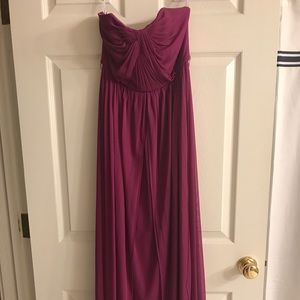 Davids bridal bridesmaid dress - color raspberry.