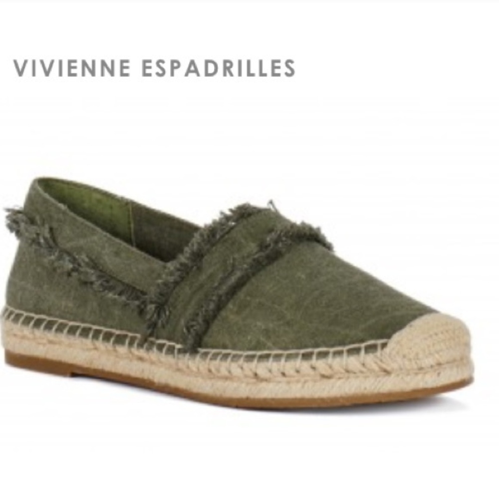 Joie Woman's Olive Green Espadrilles w/ Dust Bag - Picture 2 of 7