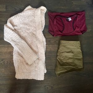Cream Cable Knit Cardigan