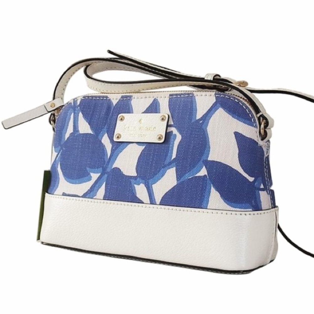 Kate Spade Hanna Wellesley Leaves Fabric Crossbody