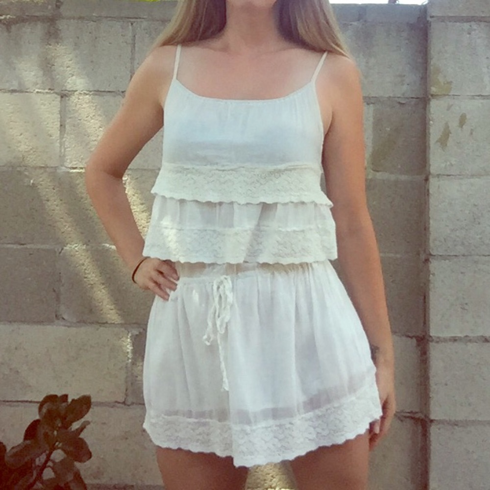White boho dress