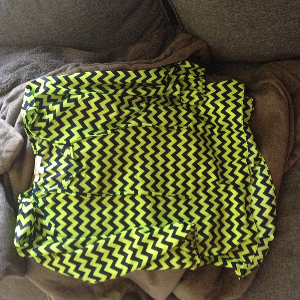 Shevron green and black shirt