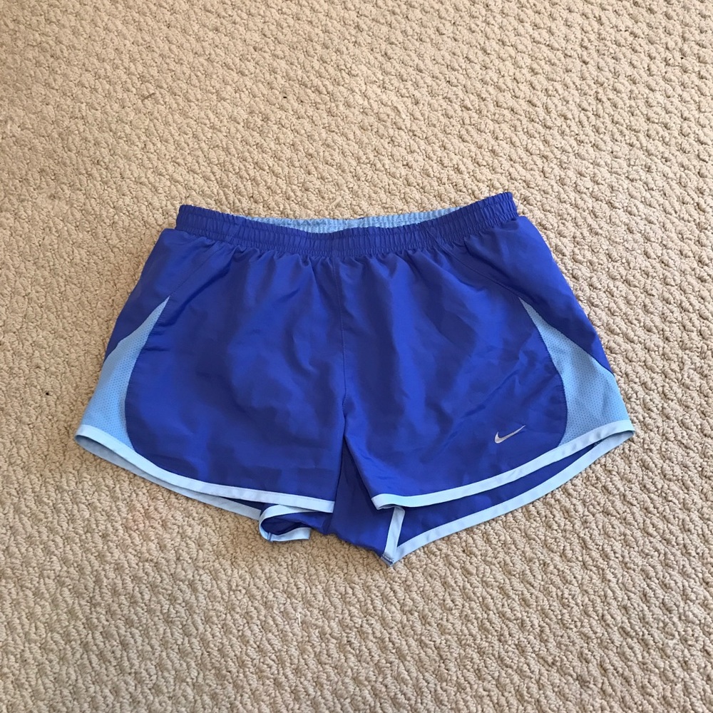 Blue nike shorts