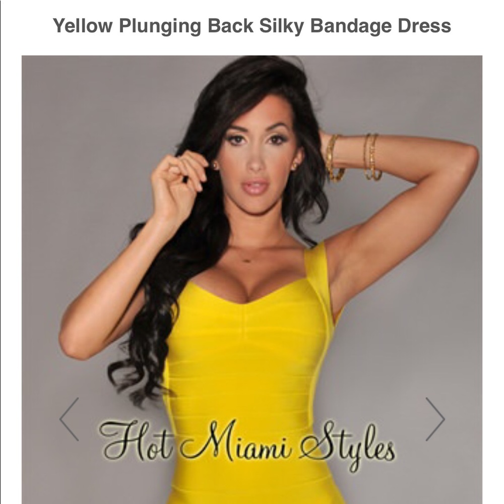Plunging Backless Mini Dress 💛