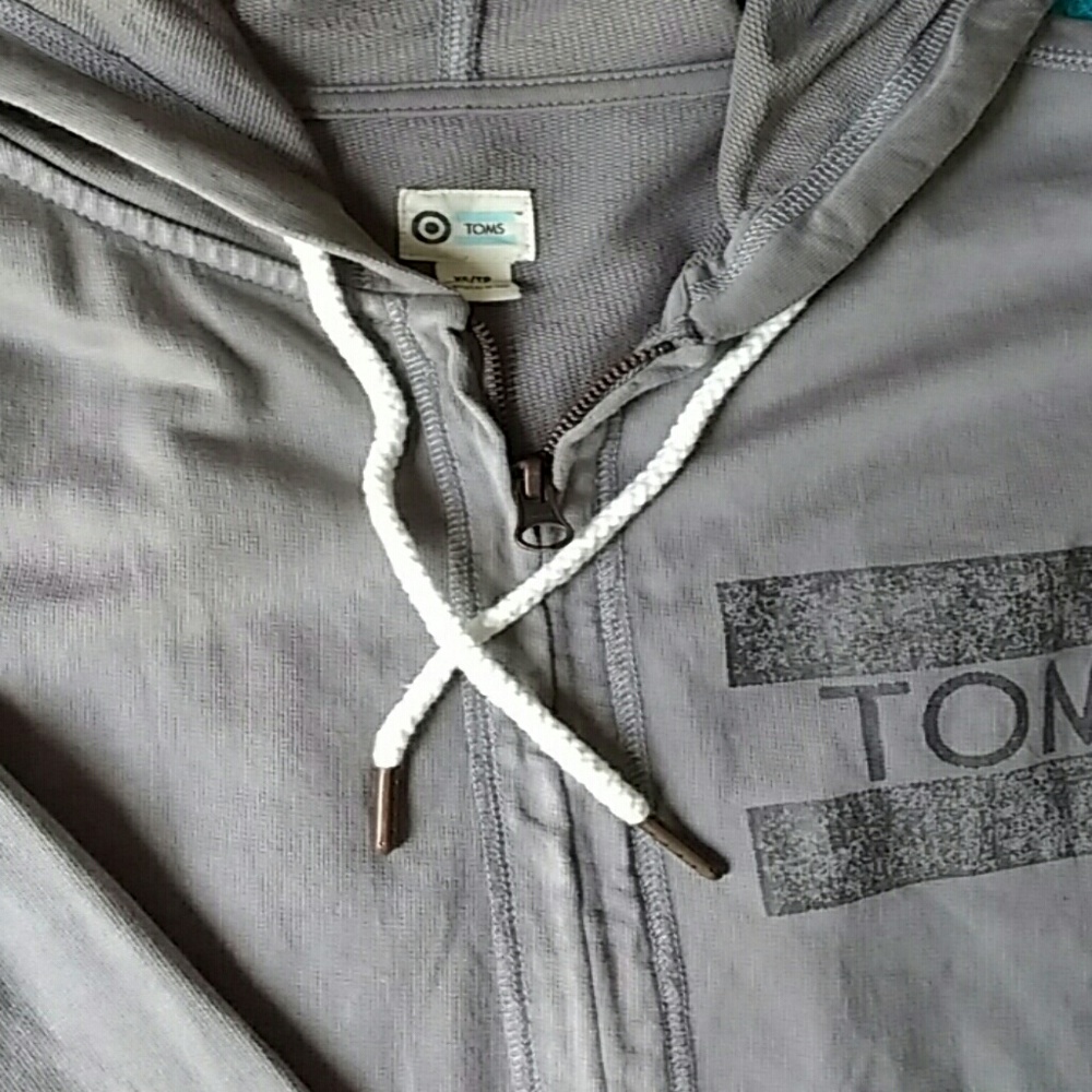 TOMS grey hoodie NWT