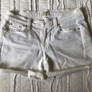 White denim jcrew shorts!