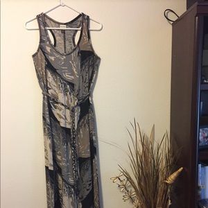 Maxi dress with. Braided belt size S