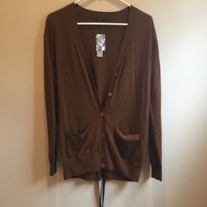 J. Crew Belted Merino Wool Cardigan