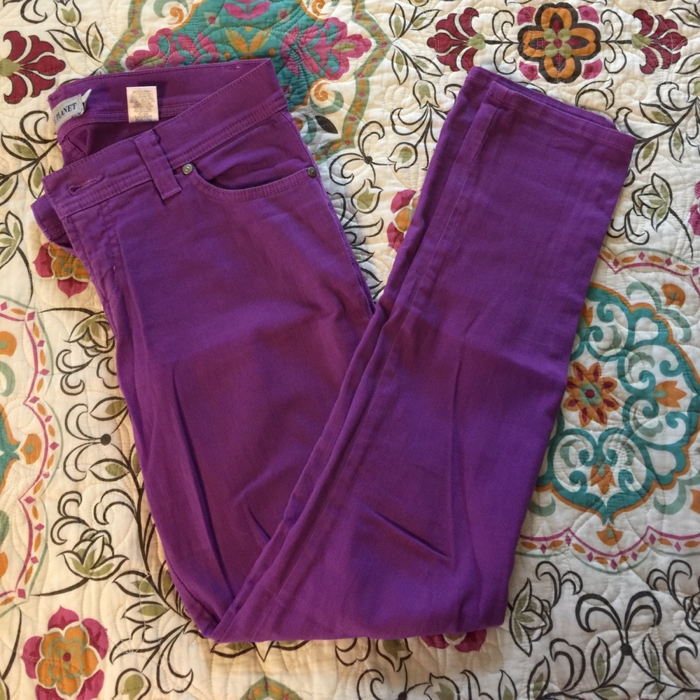 Fun purple stretchy jeans