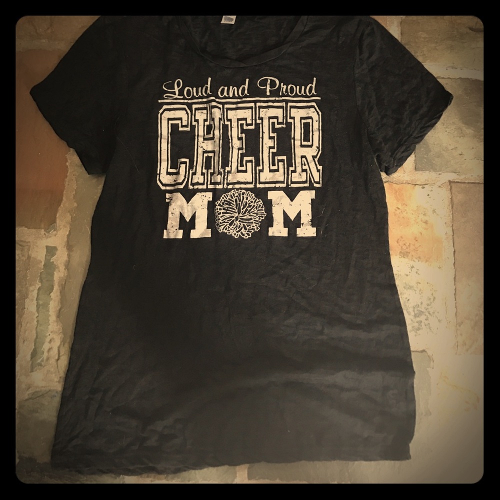 Loud and Proud Cheer Mom burnout T-Shirt / tee