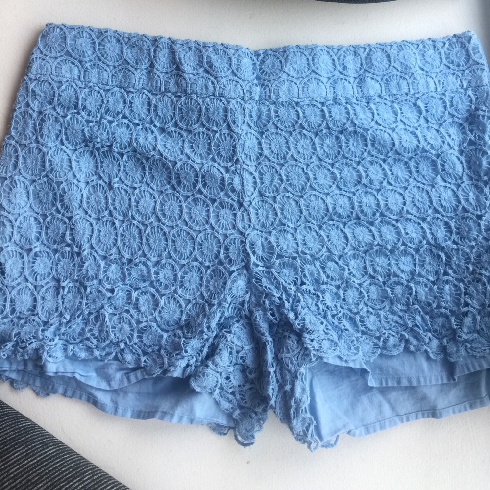 Loft crochet shorts