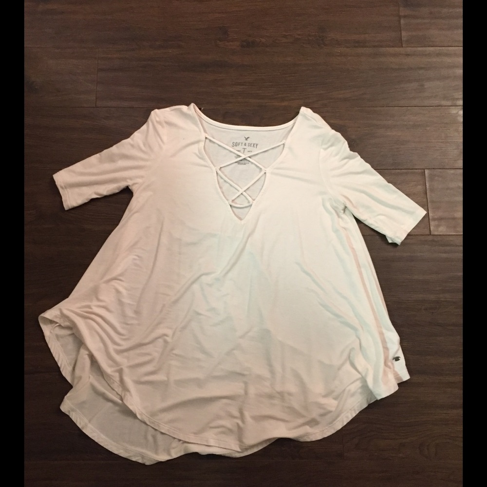 Cream strap top