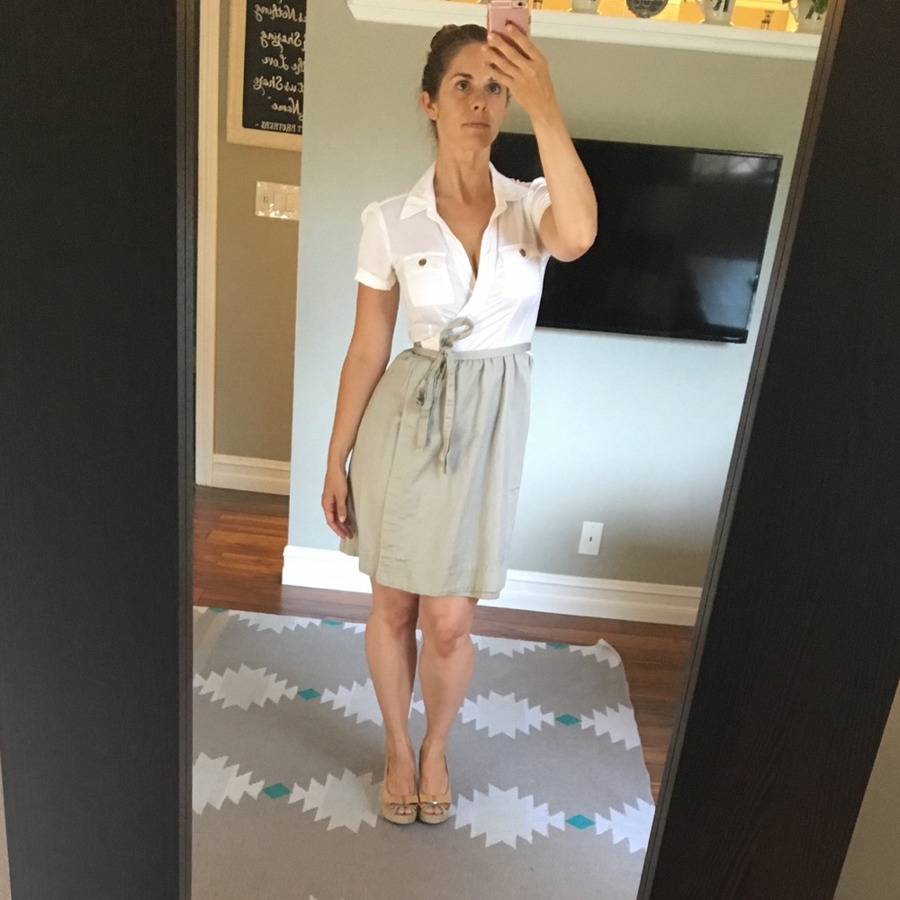 Banana Republic Day Wrap Dress